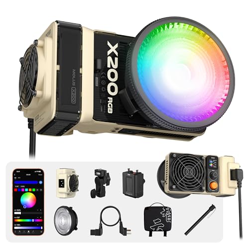 Amazon | [公式旗艦店] ZHIYUN MOLUS X200 RGB Combo 200W ビデオ