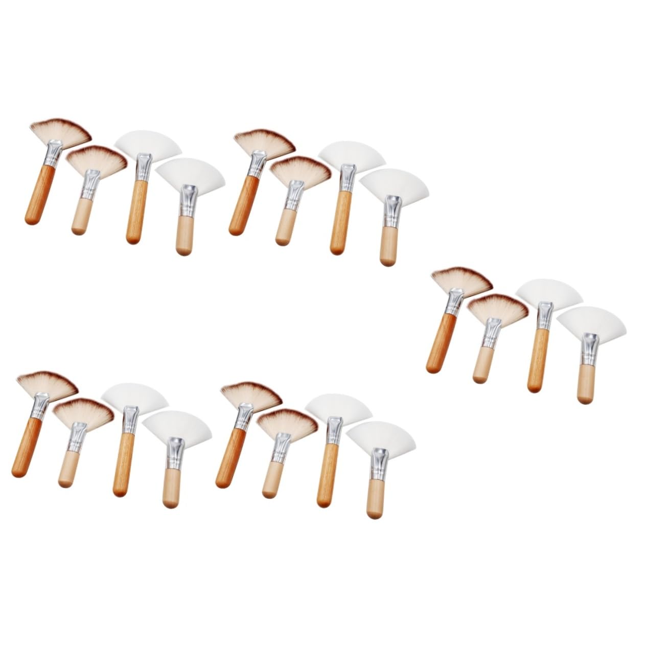 Ipetboom 20pezzi Pennelli Trucco Viso Con Manico Pennelli Per Illumina e Contorna Viso Strumenti Professionali Per Make-up Morbidi e Facili Da Usare