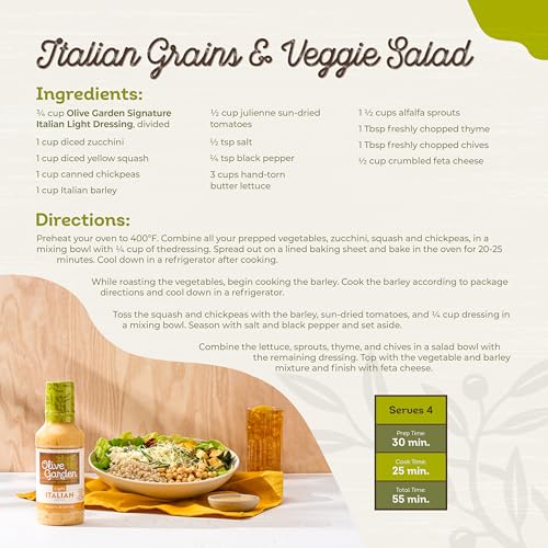 Image of Olive Garden Light Italian Dressing, 16 fl. oz.