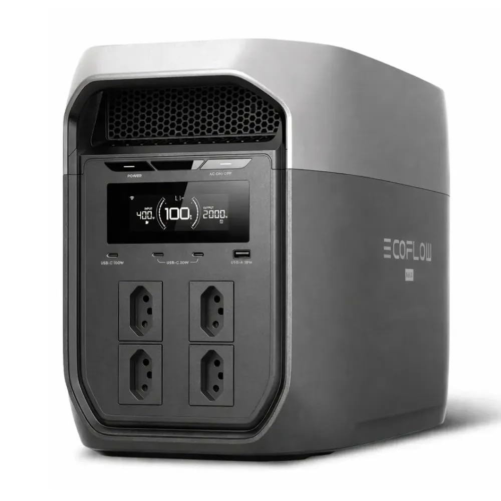 Ecolfow Delta 3 Max 220v Br Estação de Energia Portátil 2048Wh