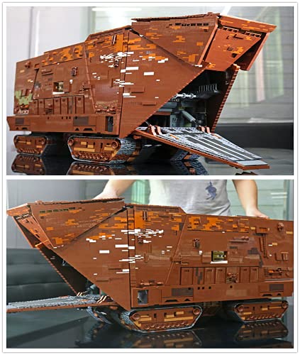 Hedi Technik Sandcrawler Bauset , Mould King Sandkriecher 21009 , UCS 13168 Klemmbausteine Kompatibel mit Lego Star Wars – Bild 3