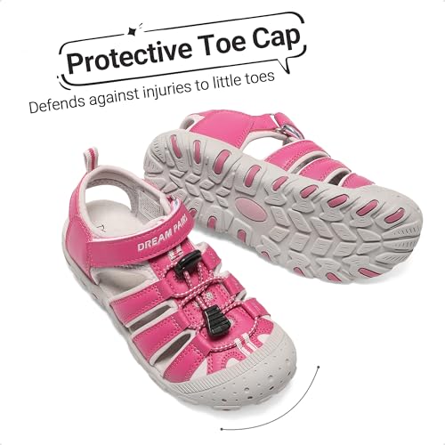 Image of DREAM PAIRS Boys Girls Closed-Toe Outdoor Summer Water Sport Sandals for Toddler /Little /Big Kid