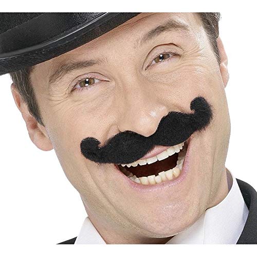 MOUSTACHES MUSIC-HALL NOIRE AUTO ADHESIVES