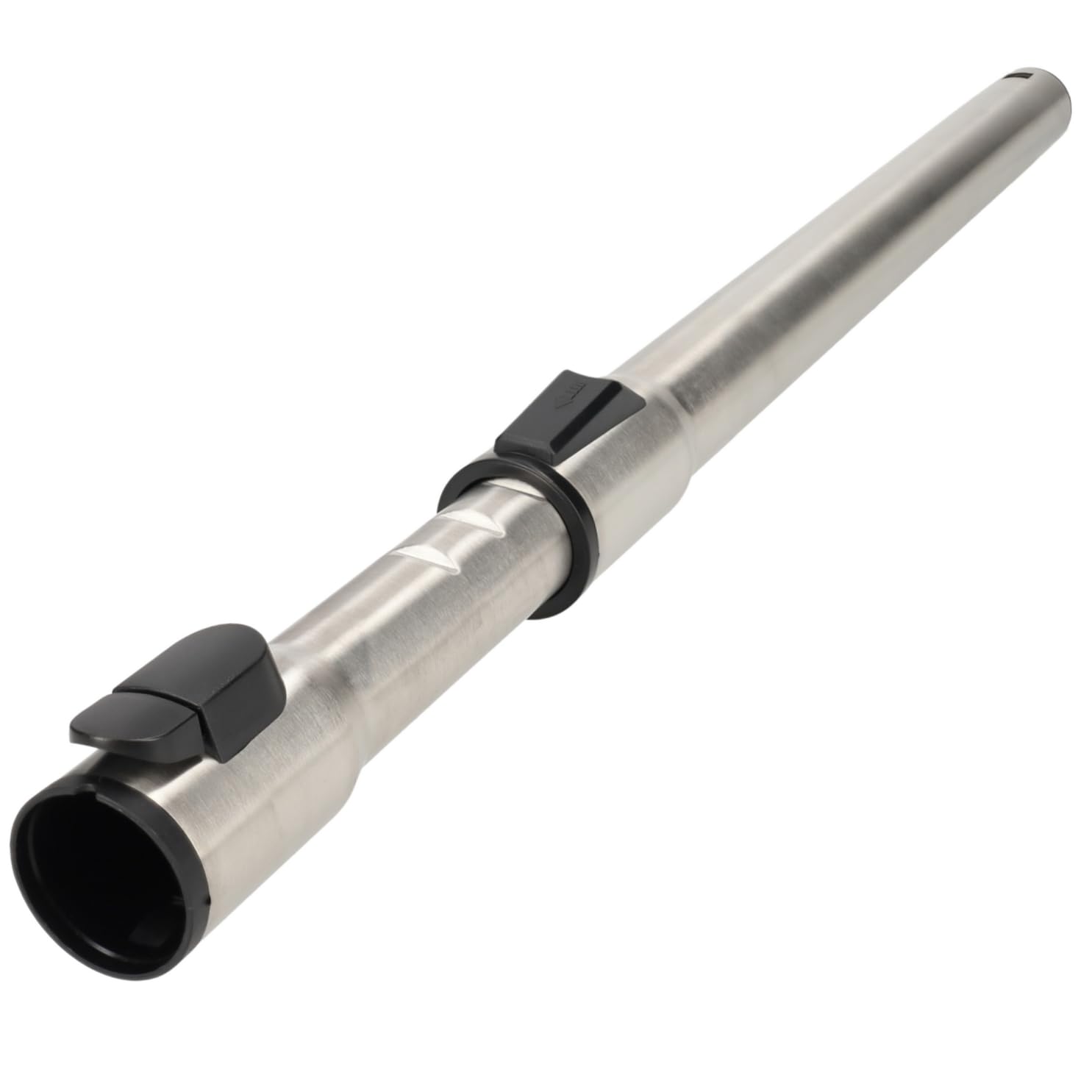 Edelstahl Teleskoprohr 2teilig für Miele Serie C3 Complete & C3 Compact - EcoLine (Plus), Cat & Dog, PowerLine, Silence, etc. mit Einrastunfktion am Griff/Düse von Microsafe