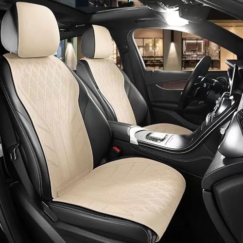 Genérico Fundas Asientos Coche Accesorios para Citroen C4 Cactus Phase 1(2014 2018) Funda Asiento Coche,Fundas de Asiento de automóvil Grises para Asientos Delanteros Compatible con Bolsas de Aire.