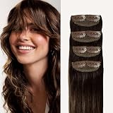 Luxy Scalp Hair Fill-In Extensions Dimensional Rooted Honey Espresso D518N