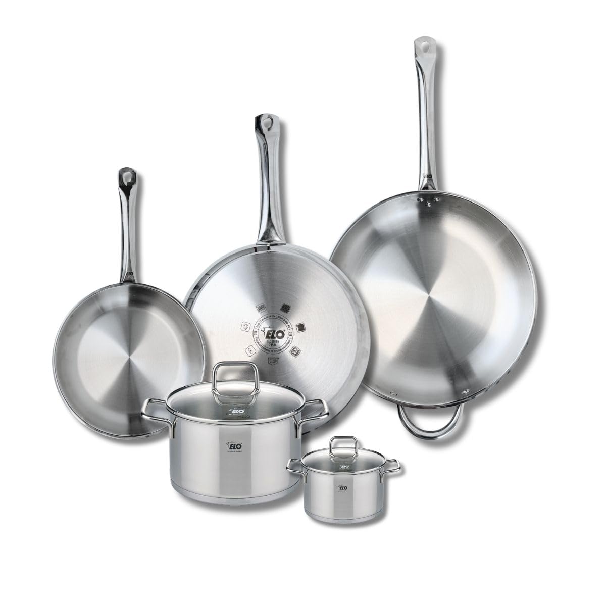 Batterie de cuisine ELO Profi Citrin en inox haut de gamme pour plaques induction