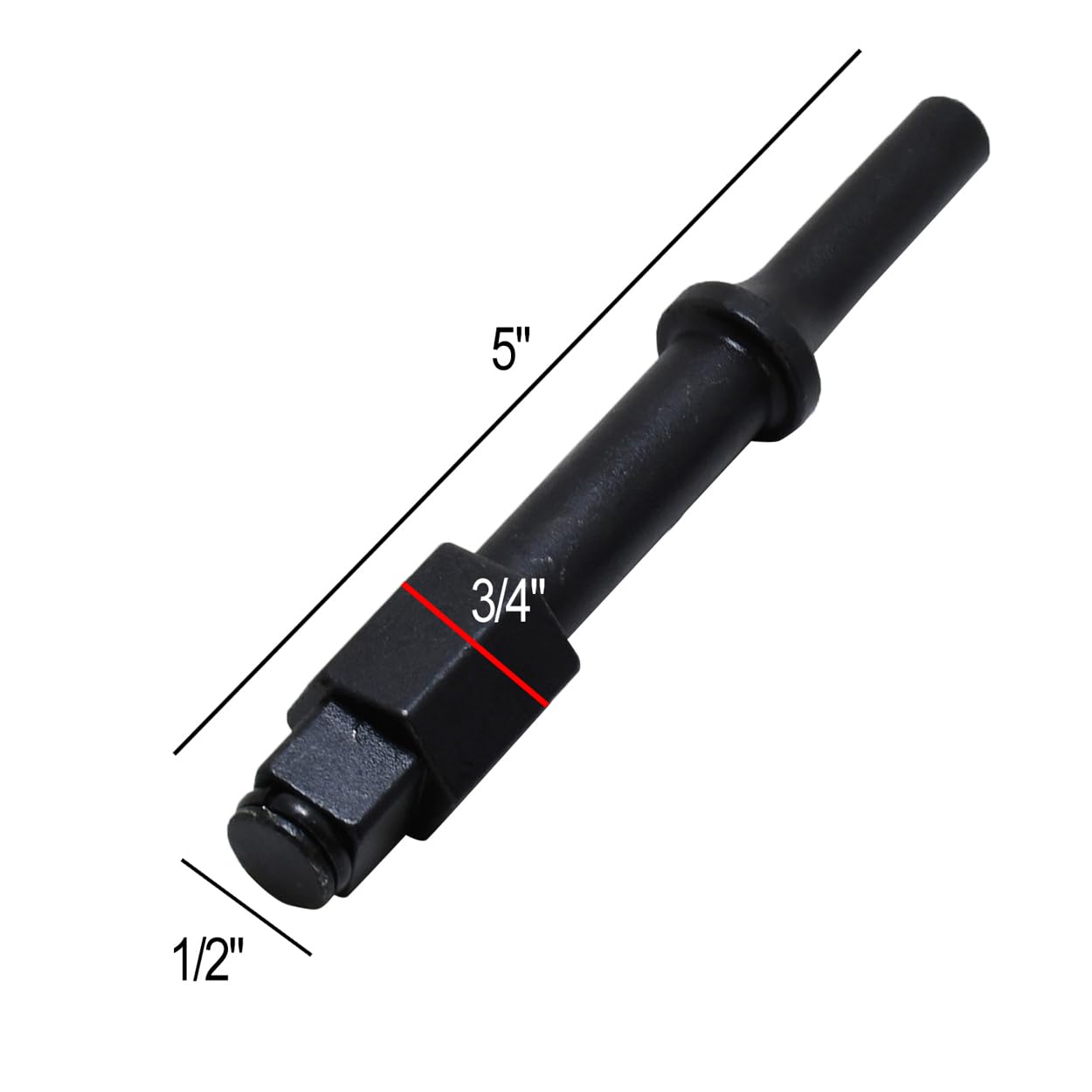 Pneumatic Bolt Breaker Shake'n Break Air Hammer Attachment Scaler 1/2 Inch Chisel for Removing Stubborn Fasteners Torx Bolts Nuts 2PK