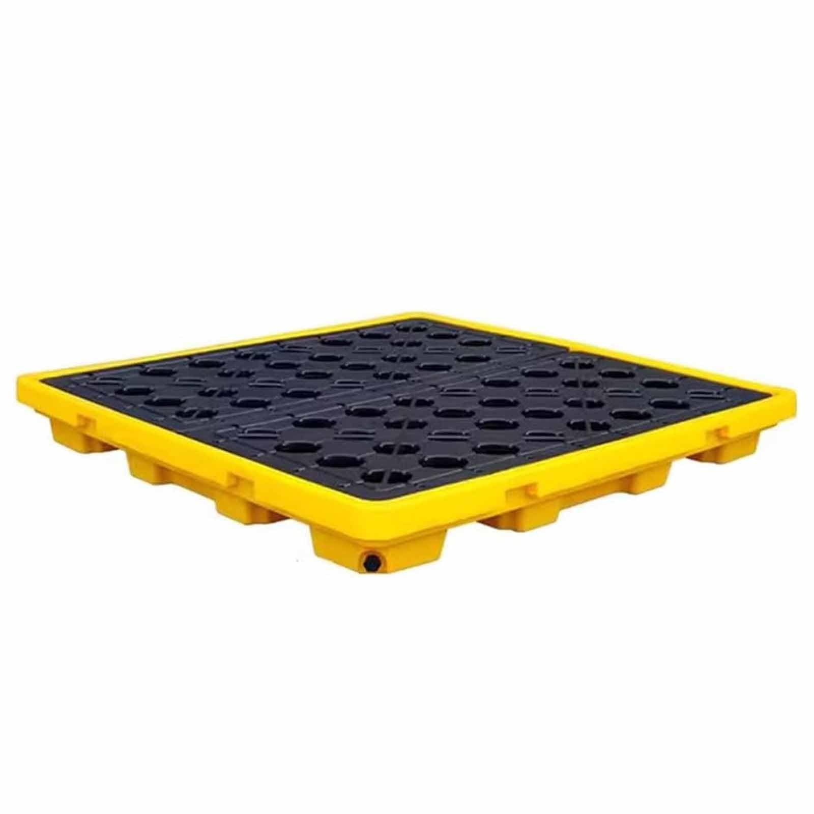 JKJZSALJ Leakproof Containment Spill Pallet For Modular Platforms, 2200 Lbs Capacity Detachable Tray, Shipping Spill Containment Solution,130x130x15cm
