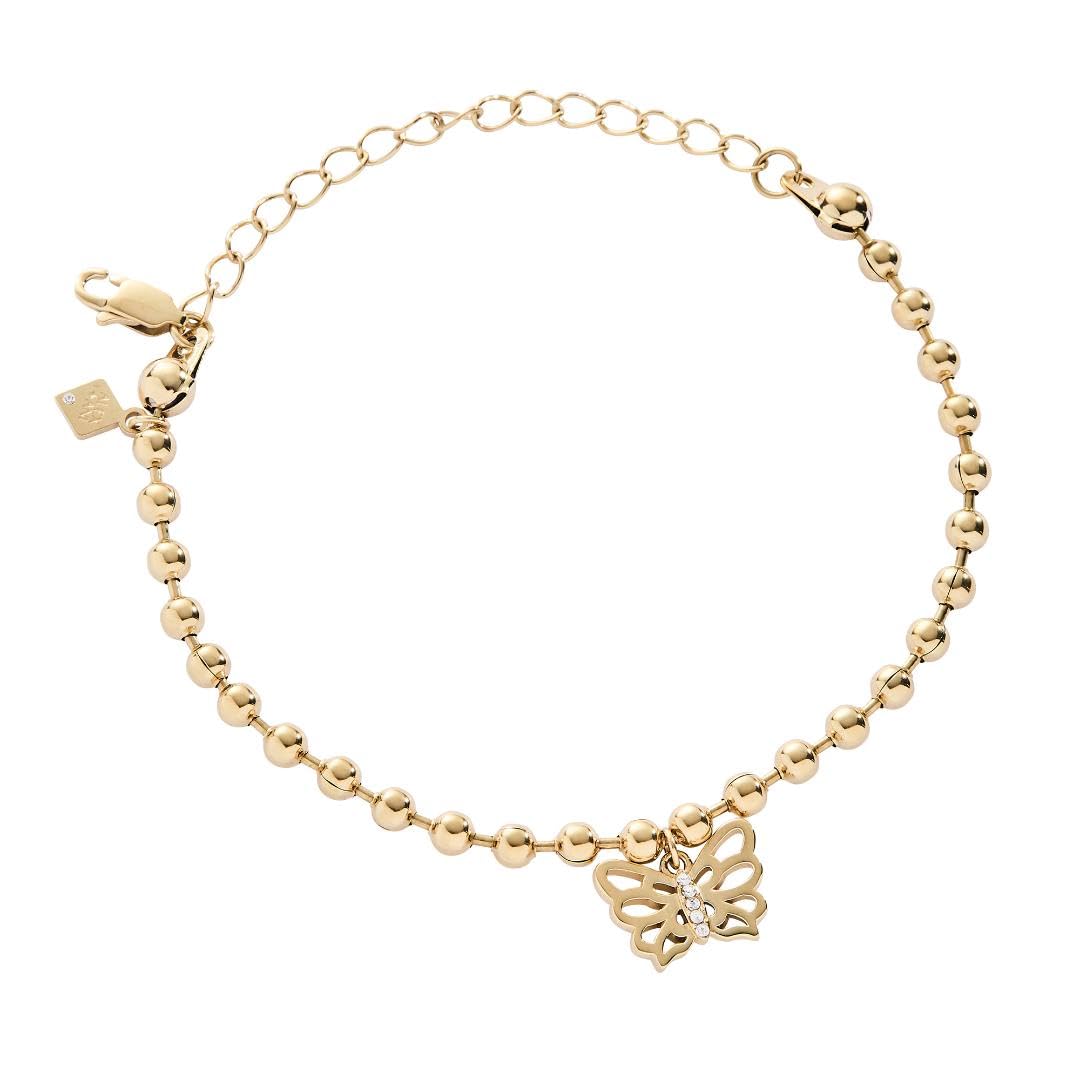 Alex and Ani Butterfly Ball Chain Bracelet