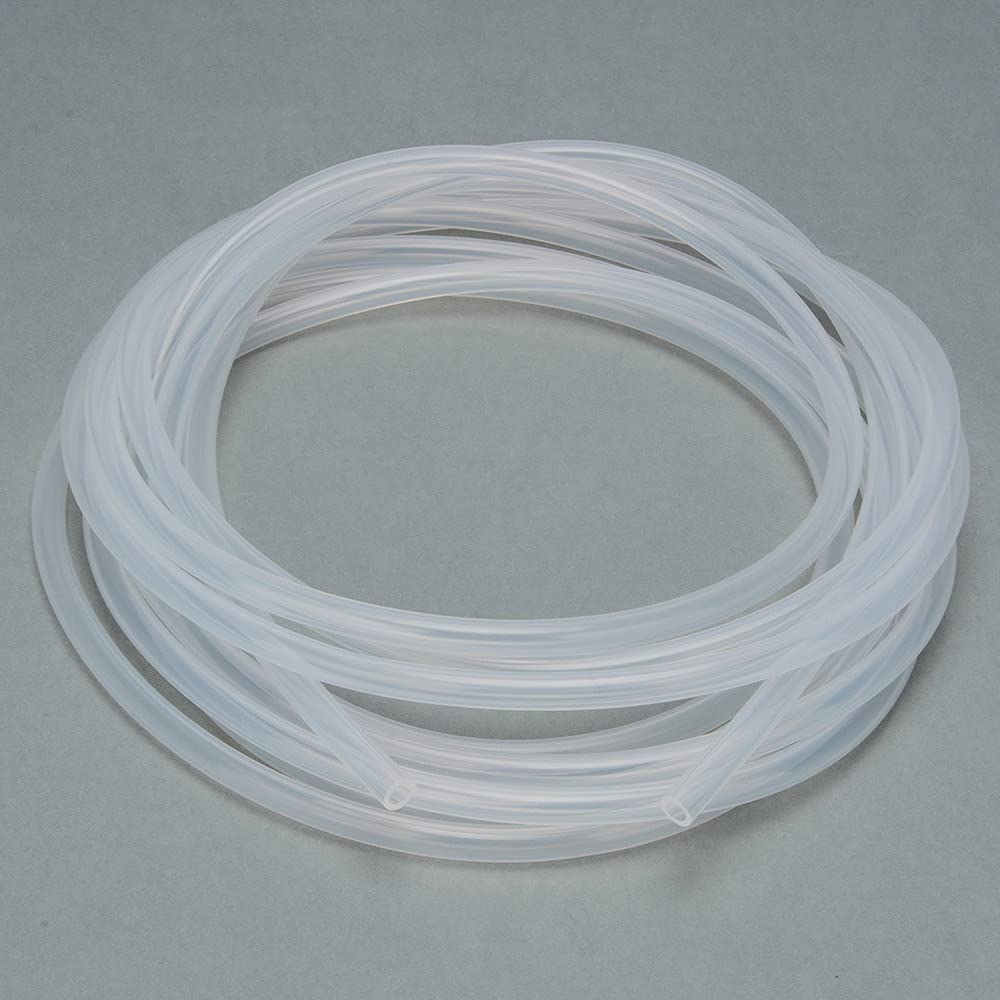 stonylab Tubo de Silicona, Alta Temperatura Tubería de Silicona pura de Grado Alimenticio Tubería de Silicona Natural 9 mm OD 6 mm ID, Altamente Elástico y Resistente, 6 Meter