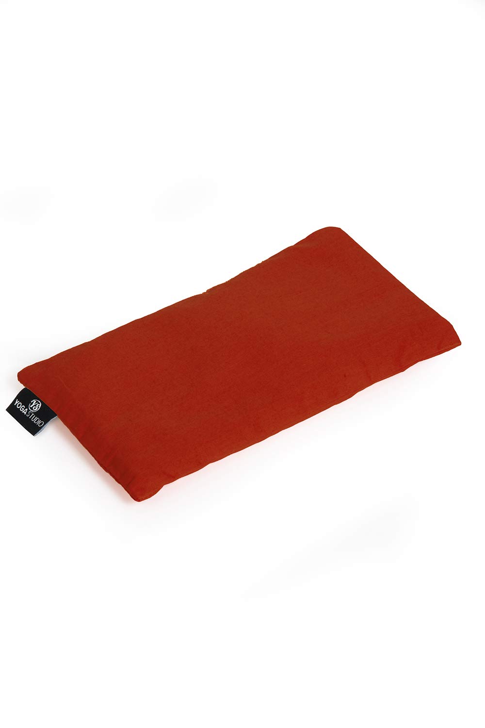 Yoga Studio Eye Pillow | 100% Organic Cotton Cover | Organic Lavender & Linseed Yoga Pillow | Stress Relief Weighted Eye Mask for Yoga, Relaxation, Aromatherapy, Tired Eyes, & HeadachesEU Organic