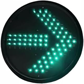Semáforo Amarillo Redondo, Flecha Semáforo Mecha Para Cabinas De Peaje,Semáforo LED Impermeable, Lavaderos, Centros Comerciales, Aparcamientos(Size:300mm,Color:P> 'Red and green'> rojo y verde)