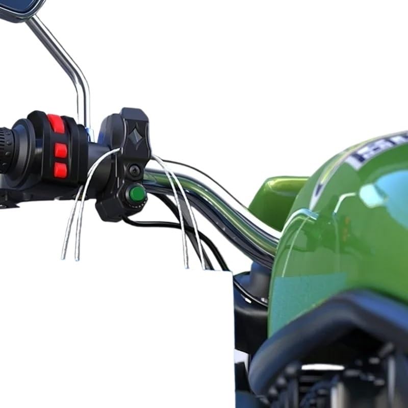Interruptor para manillar de motocicleta en aluminio con doble cableado 3