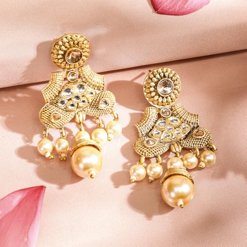 Image of Rubans Long Necklace Set Gold Plated Traditional Stylish Multicolour Jewellery Gift for Women & Girls