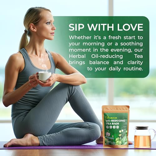 Image of FreshDrinkUS, Oil-Reducing Herbal Tea - 75 Tea Bags | Blend of Winter Melon, Lotus Leaf, Ginger, Hawthorn, Gardenia Fruit, Rose, Cassia Seed & More | Naturally Caffeine-Free | Delicious Hot or Iced