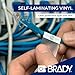 Brady Authentic (M4-136-427) Self-Laminating Vinyl Wrap Around Labels 0.75