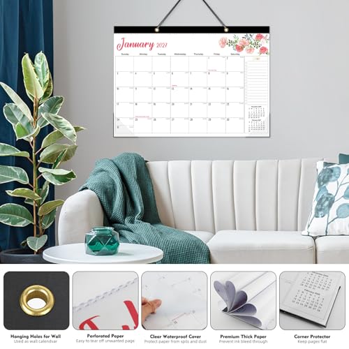 Image of Tcamp Desk Calendar 2026-2027, Jul 2026-Dec 2027, 18-Month, 17 inch x 12 inch Large