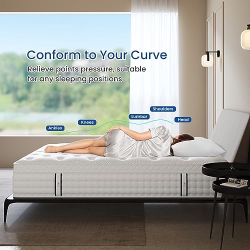 Image of BedStory Twin Mattress 12 Inch, Single Mattress Twin Size in a Box