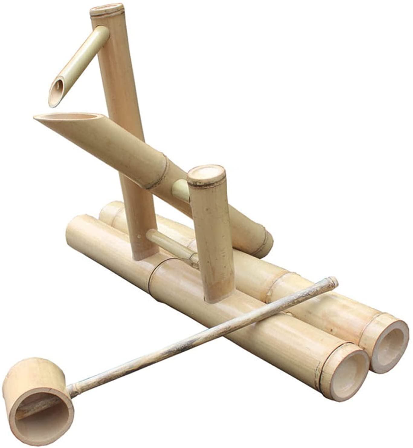 Ljykbfl Fountain Outdoor Garden Cascade, Bamboo Water Fountain, With Pump Garden Fountain Water Bamboo Water Characteristic Garden Decoration.