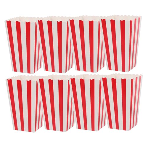 Cabilock 24piezas Caja de Palomitas de Maíz de Colores Contenedores Individuales para Almacenar Palomitas Recipientes Noche de Cine