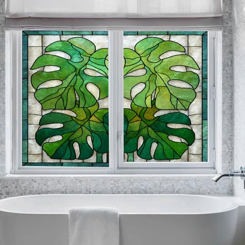 Vinilo decorativo adhesivo para ventanas Tropical Leaf Plant miniatura 5