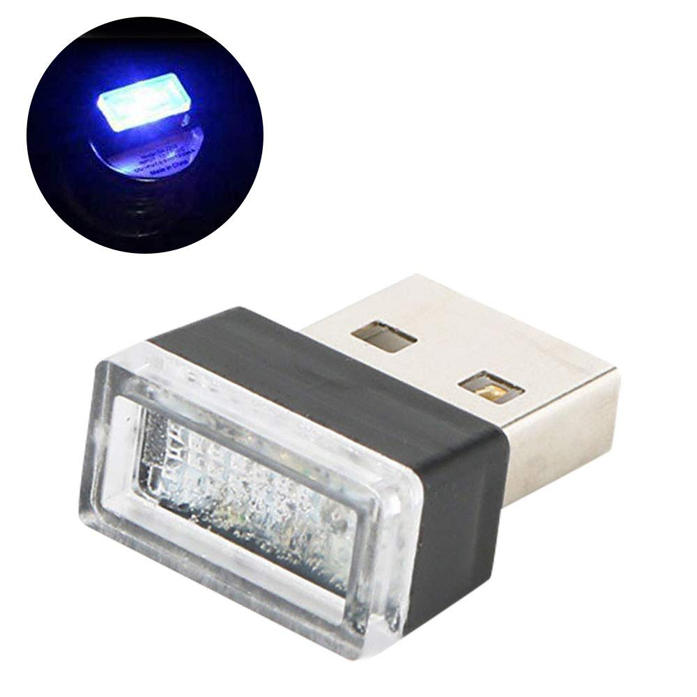 IPT QJ-L-001 Illumination, USB Port Cover, Protection, Car Lamp, LED Light, Dustproof, Universal, Glowing Stylish, Dress Up, Blue