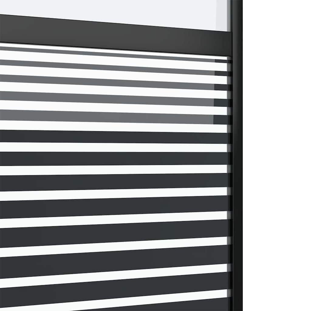 Solivagant Glastür Gestreift Schwarz 76 x 2 x 205 cm Aluminium, Heimwerkerbedarf,Baumaterialien,Türen, 22.65 kg-42012460