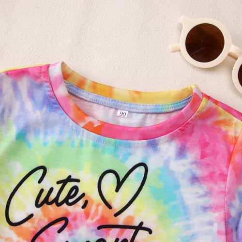 MODNTOGA Toddler Girls Cute Smart Graphic Shirt Cute T-Shirt A Bit Dramatic Funny Letter Print Tops Birthday Girl Summer Tee4