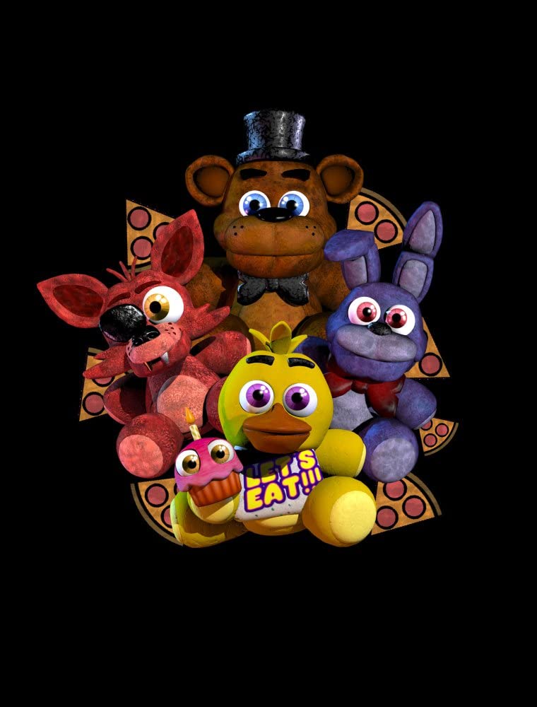 Bioworld Maglietta per ragazzi Five Nights at Freddy's, 3 pezzi