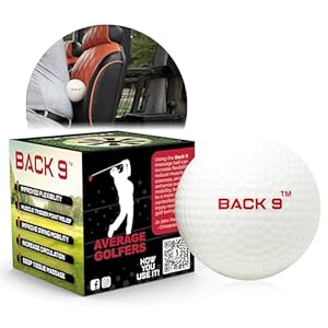 BACK 9 Golfers Massage Ball – for Myofascial Release, Trigger Point Therapy, Muscle Knots, and Yoga Therapy. Golf Accessory – Gift Training Aid.