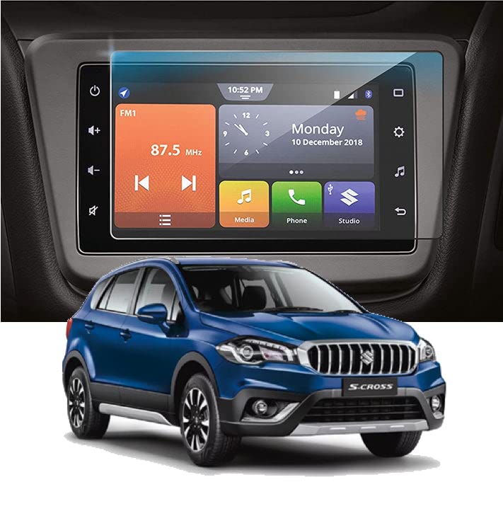 Image of unbreakable screenguard for Maruti Suzuki S-CROSS infotainment system screen protector (7 inches)