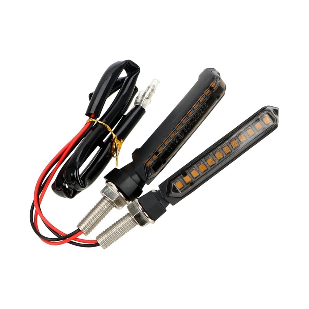 Fanale posteriore freno Luci Lampeggianti Gialle Lampeggianti 12 LED Lampada Di Segnalazione Per Moto Indicatori Di Direzione A LED Luci Posteriori Di Arresto Del Freno