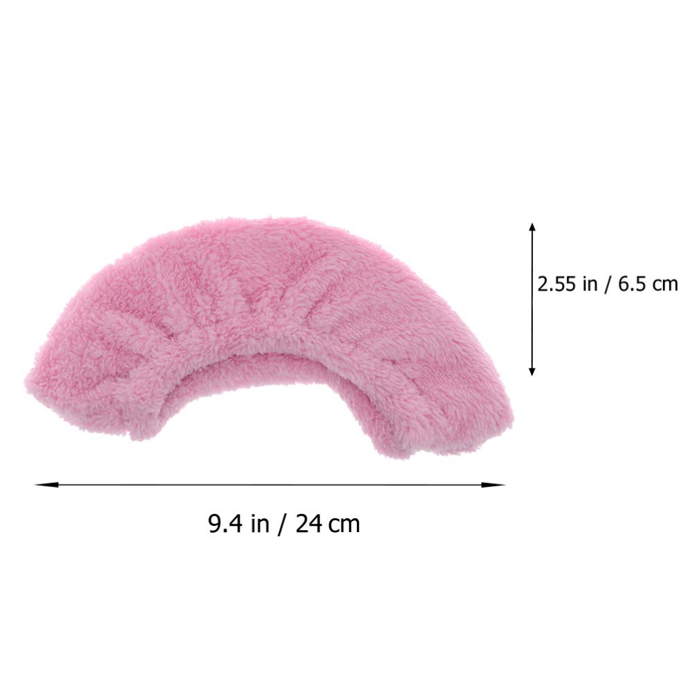 BESPORTBLE 2 Pairs Ice Skate Guards Elastic Skating Blades Covers Kids Plush Skate Shoes Blade Protector (Yellow Pink)