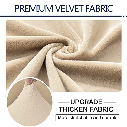 SHUOJIA Sofa Seat Cushion Covers, Stretch Velvet Sofa Cover - Image 4