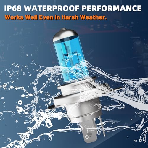 Image of Headlight Bulbs Compatible With Toyota Camry 1992-1996, 9005 + 9006 High Low Beam Halogen Light Bulb Combo, Super Bright 6000K White, Plug and Play, Pack of 4