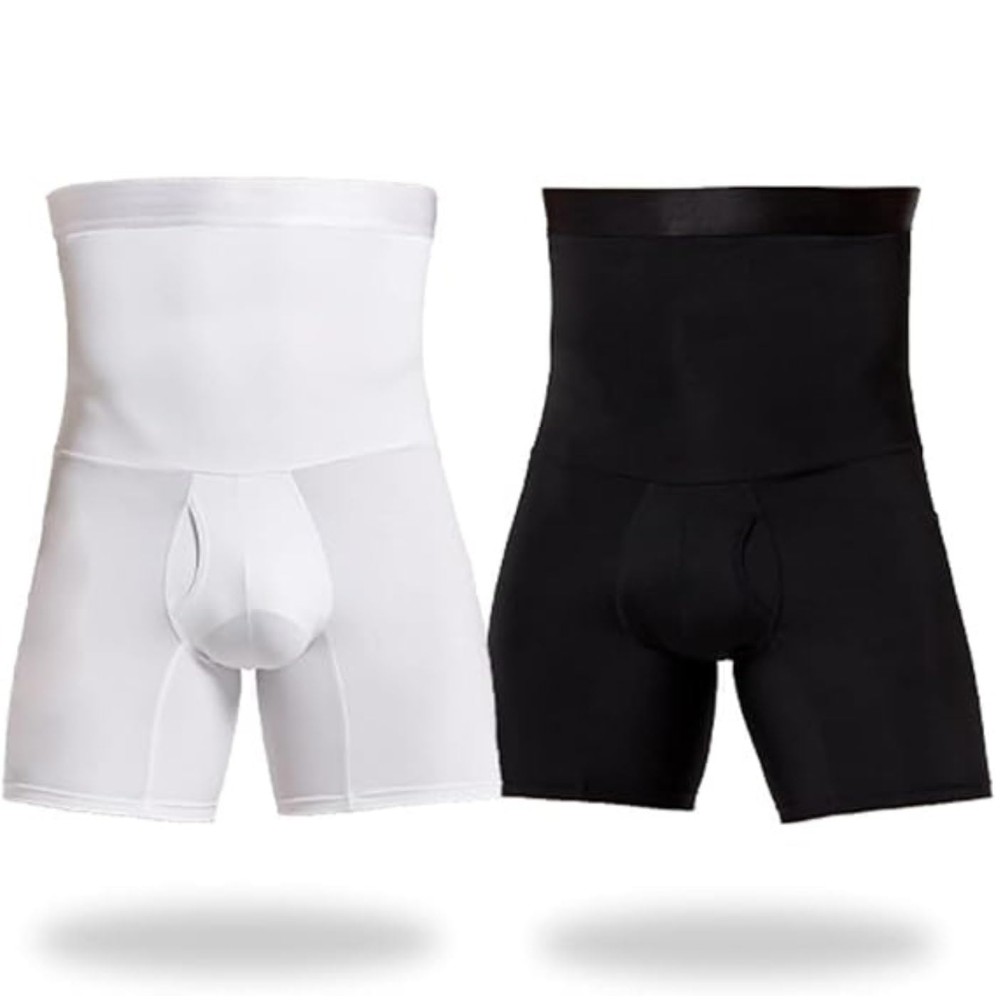 fonicx fit Men's Tummy Control Shapewear Shorts High Waist Slimming Anti-Curling Underwear Body Shaper Seamless Boxer Brief-picture-42