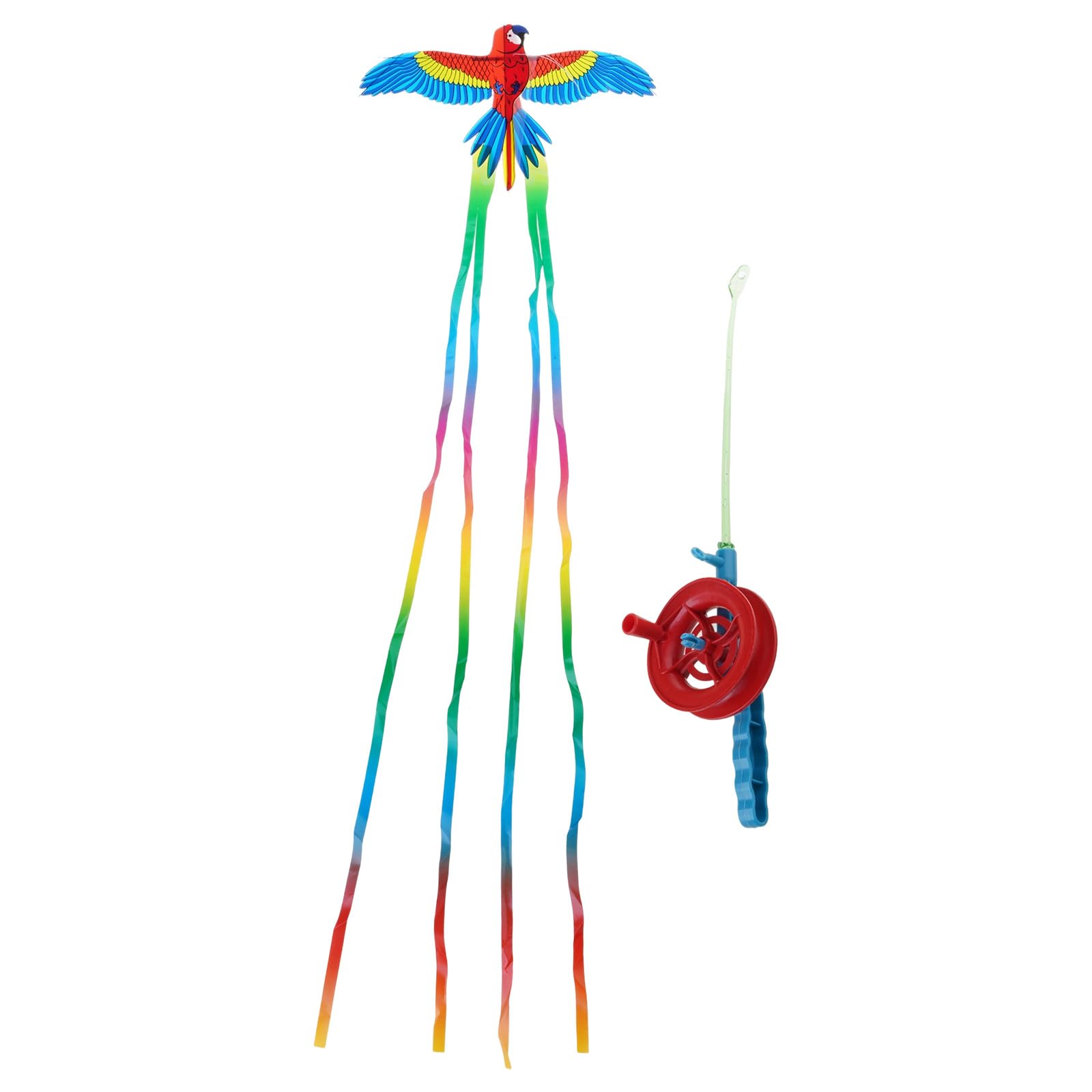 Dynamic Kite 3D Fishing Rod Line Kites Small Easy Flying Toys Long Tail Beach Activity Outdoor Play Toys Parent-child Fun