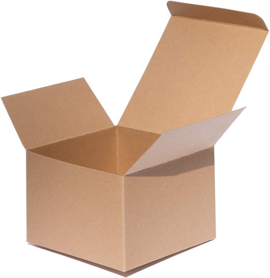 ANGELCRAFT Brown Kraft Gift Boxes 5x5x3.5 inch 10-Pack