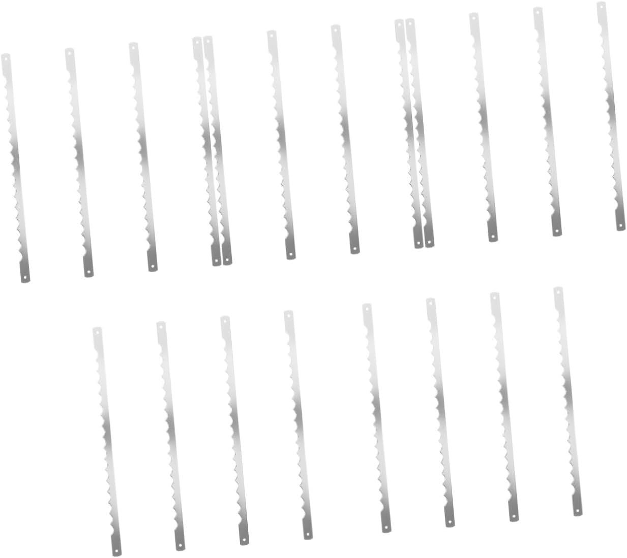 20pcs Bread Slice Cutter Blades for Bread Makers Serrated Design for Smooth Cutting Compatible Various Models Easy to Clean Replacement Accessories