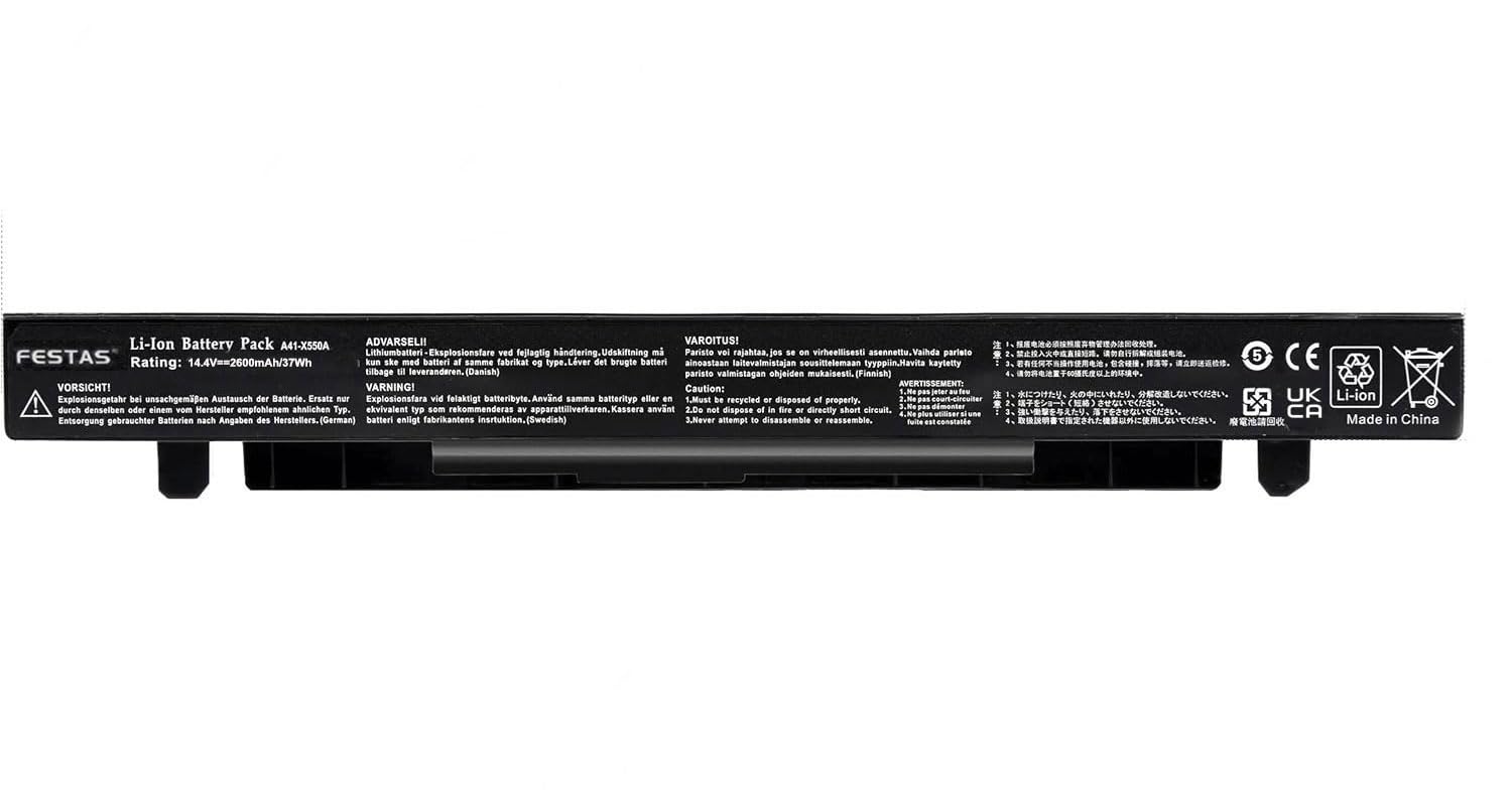 Green Cell Batterie A41-X550A Pour ASUS X550 X550C X550CA X550CC X550L X550V R510 R510C A550 F550 - 2200mAh 14.4V 32Wh Li-Ion Remplacement Haute Capacité