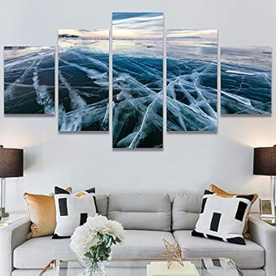 SIGNWIN 5 Panel Canvas Wall Art Modern Art...