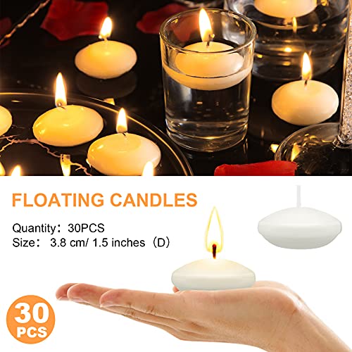 Nuanchu NUANCHU-FLOATING CANDLE-02 30 Pcs 1.5'' Christmas Unscented Floating Candles thumb #5