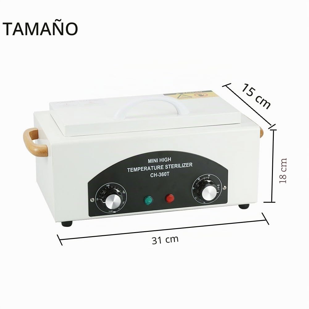 Esterilizador de Alta Temperatura de Calor Seco, Autoclave de Aire Caliente para Manicura, Herramientas Dentales, Tijeras, Pinzas, Peluquería