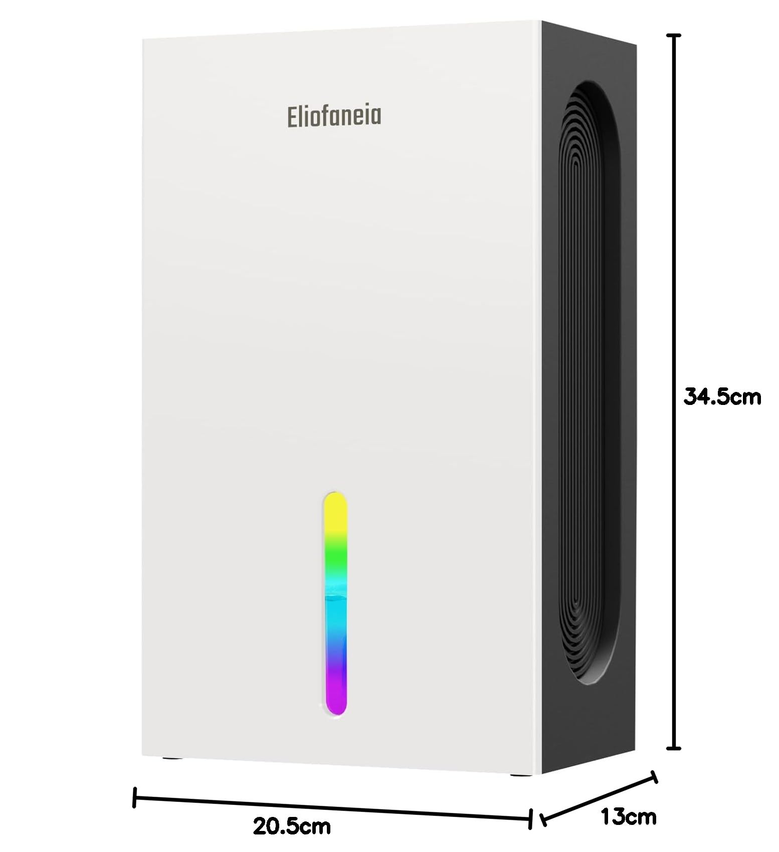 Déshumidificateur d'Air Puissant 1500ml/Jour - Technologie Unique 4 Condenseurs (+150% d'Efficacité) - Grand Réservoir 2,4L ou Drainage Continu - Ultra Silencieux, Mode Nuit, Maison & Chambre