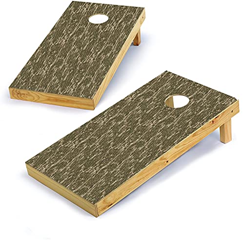 Mossy Oak Graphics, Cornhole Board Wrap Kit, Bottomland, 2 Pieces of 24.5 x 48.5, Peel and Stick Vinyl, Pre-Cut Hole