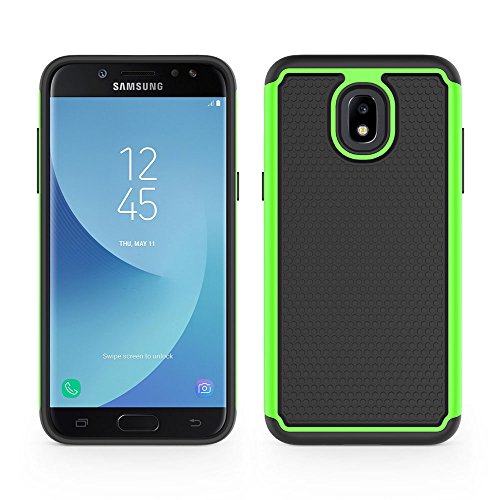 Syoner Shockproof Phone Case Cover For Samsung Galaxy J3 2018 / J3 V 3Rd Gen / J3V 2018 / J3 Orbit / J3 Star / J3 Achieve/Express Prime 3 / Amp Prime 3 / J3 Eclipse 2 / Sol 3 / J3 Aura [Green] #TOP2
