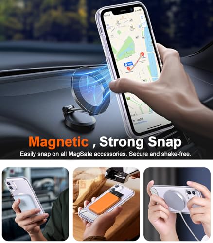 Image of Magnetic Compatible with iPhone 11 Phone Case, [Built-in Invisible Kickstand][Compatible with MagSafe] [Military Grade Shockproof] Slim Thin Phone Case for iPhone 11 6.1 inch