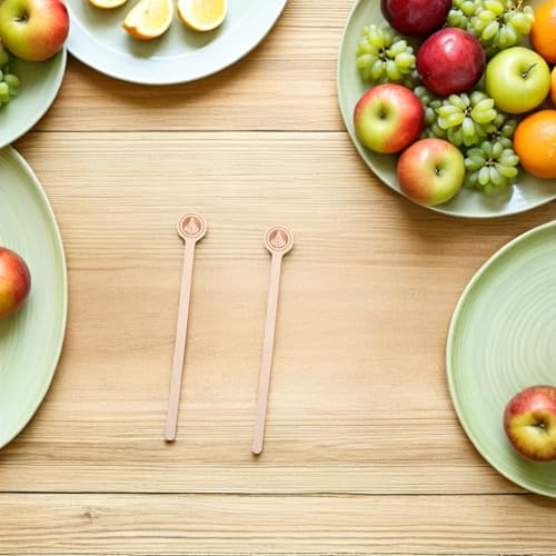 Palitos de madera redondos y reutilizables para mezclar té de forma cómoda y limpia 8