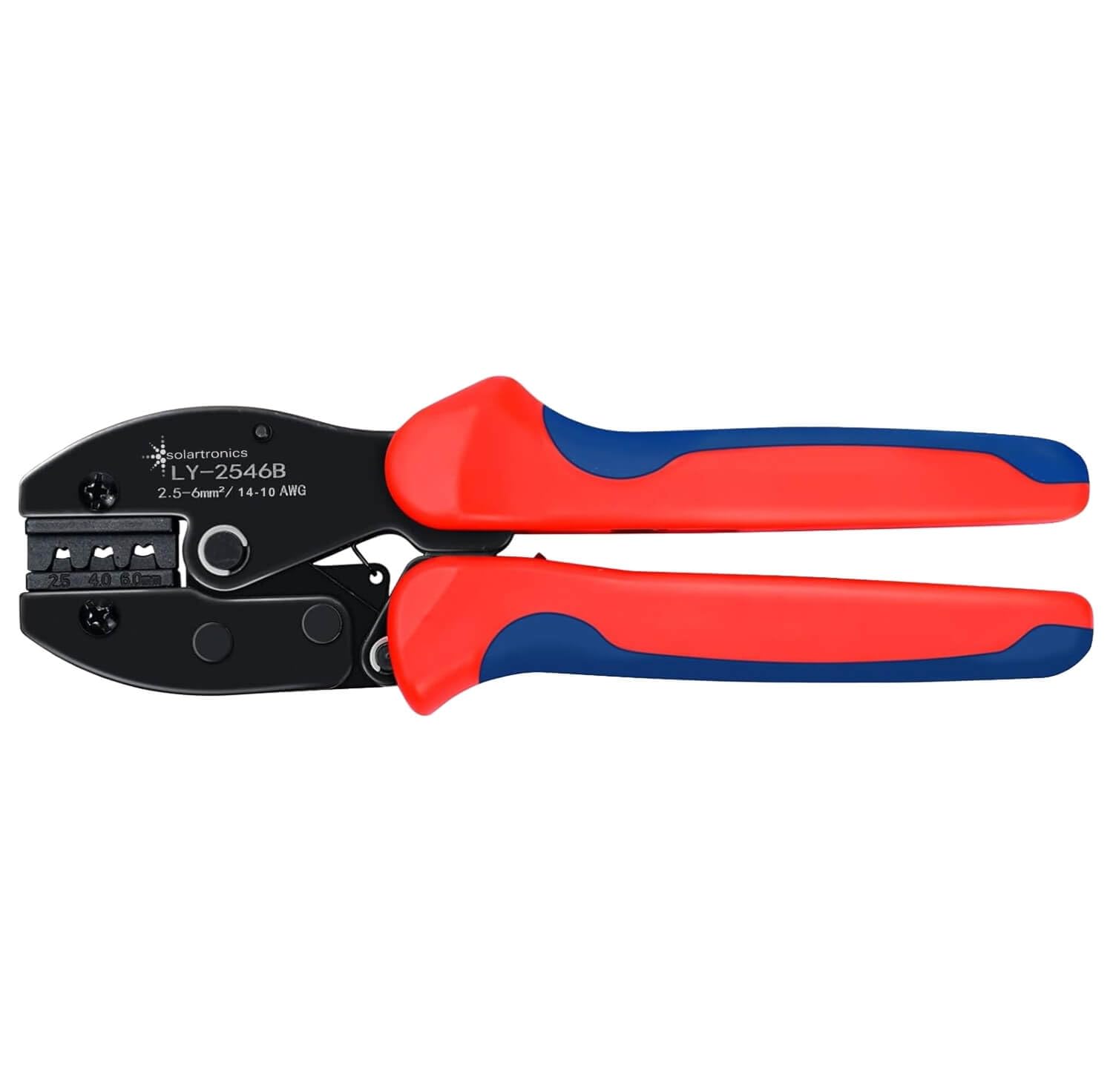 SOLARTRONICS Crimpzange für 2,5–6 mm² PV-Kabel – Crimpwerkzeug Zange für Solarstecker, Solarpanels & Photovoltaik-Anlagen